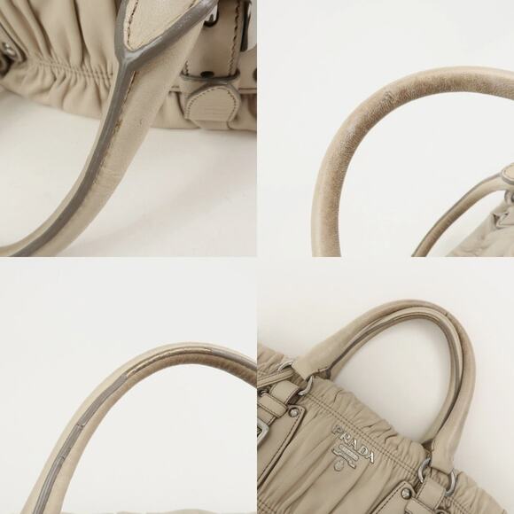 💎✨HOT BUY✨💎Authentic PRADA Nappa Leather Gathered 2Way Shoulder Bag - Picture 6 of 15